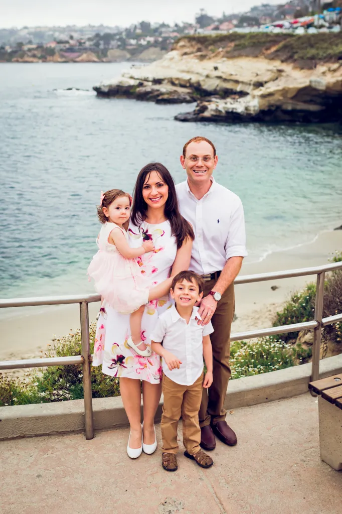 Drs. Irene and Erez Nosrati with their daughter and son